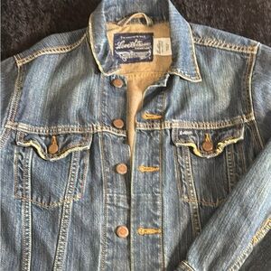 Levi's Tan and Blue Cotton Jacket